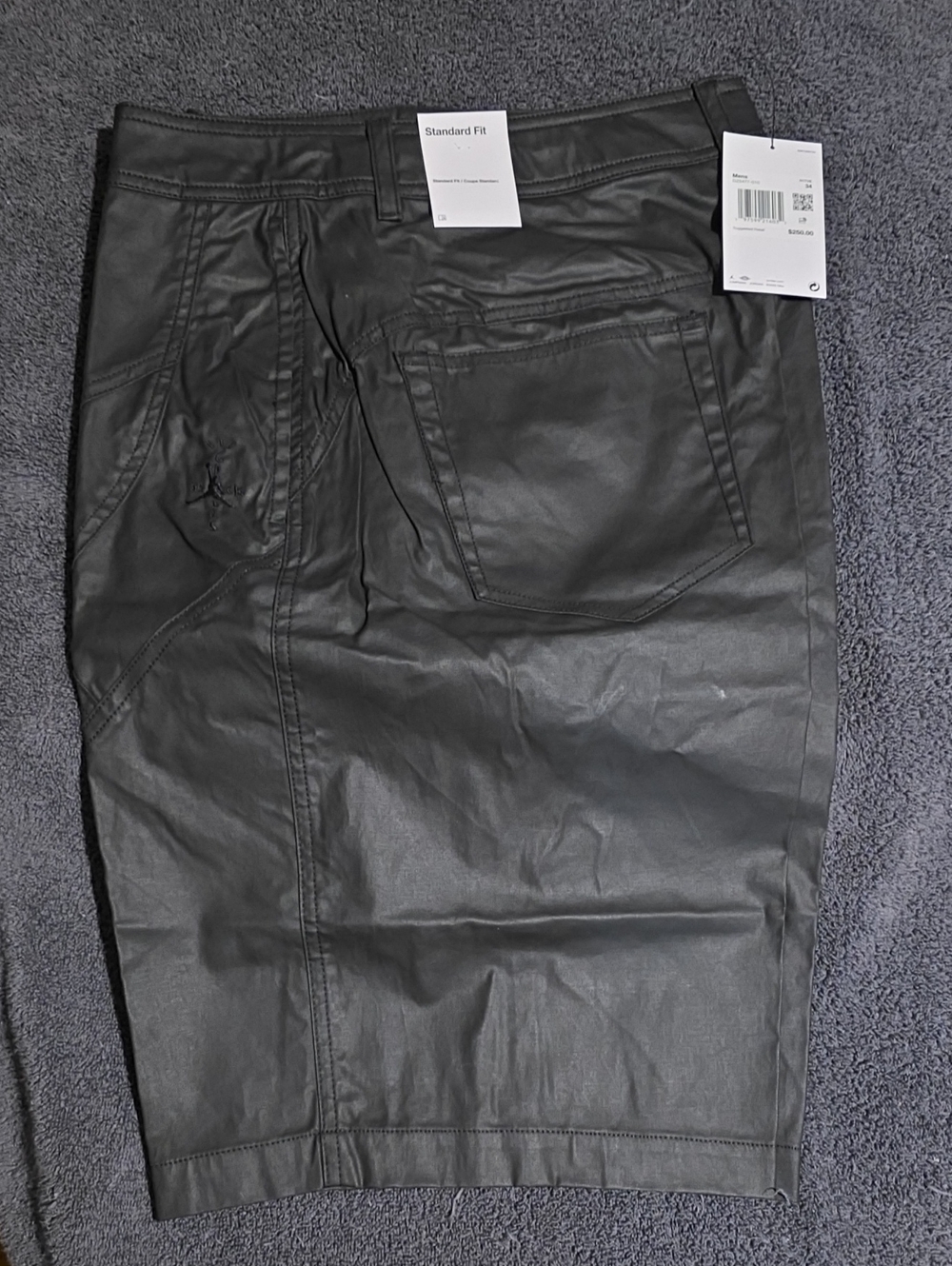 Nike Black Coated Men's Flat Front Shorts